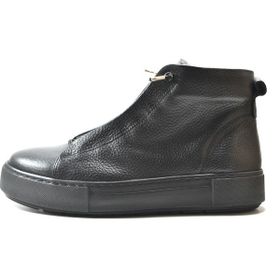 Beety 2401-1 Deri Siyah Lastikli Casual Kadın Bot