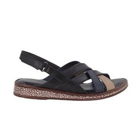 Beety 69-1002 Siyah Multi Hakiki Deri Kadın Günlük Sandalet