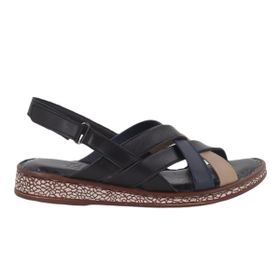 Beety 69-1002 Siyah Multi Hakiki Deri Kadın Günlük Sandalet
