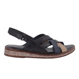 Beety 69-1002 Siyah Multi Hakiki Deri Kadın Günlük Sandalet
