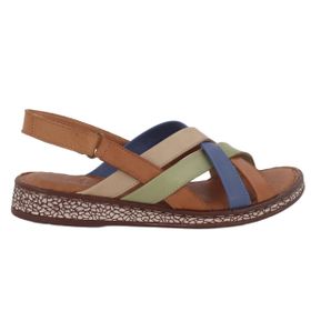 Beety 69-1002 Taba Multi Hakiki Deri Kadın Günlük Sandalet