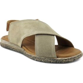 Beety 706 25YS Bej Süet Kadın Günlük Sandalet
