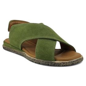 Beety 706 25YS Yeşil Süet Kadın Günlük Sandalet