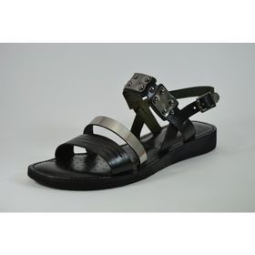 Beety CR.120 Hakiki Deri Siyah Kadın Bodrum Sandalet