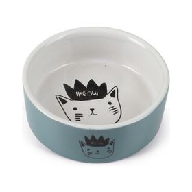 Beeztees 11.5 cm 180 ml Mavi Seramik Kedi Mama ve Su Kabı