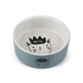 Beeztees 11.5 cm 180 ml Mavi Seramik Kedi Mama ve Su Kabı