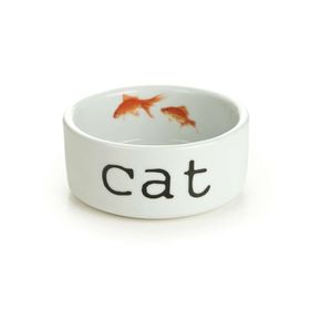 Beeztees 11.5 cm 300 ml Beyaz Seramik Kedi Mama ve Su Kabı