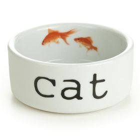 Beeztees 11.5 cm 300 ml Beyaz Seramik Kedi Mama ve Su Kabı