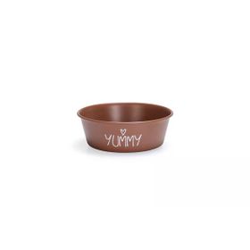 Beeztees 13 cm 470 ml Kiremit Paslanmaz Çelik Kaymaz Taban Yavru Köpek Mama Su Kabı