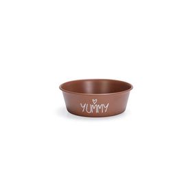 Beeztees 13 cm 470 ml Kiremit Paslanmaz Çelik Kaymaz Taban Yavru Köpek Mama Su Kabı
