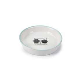 Beeztees 16 cm 300 ml Beyaz Seramik Kedi Mama ve Su Kabı
