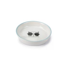 Beeztees 16 cm 300 ml Beyaz Seramik Kedi Mama ve Su Kabı