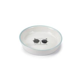 Beeztees 16 cm 300 ml Beyaz Seramik Kedi Mama ve Su Kabı
