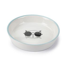 Beeztees 16 cm 300 ml Beyaz Seramik Kedi Mama ve Su Kabı