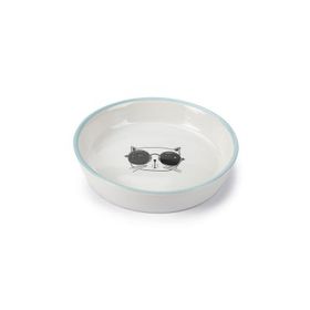 Beeztees 16 cm 300 ml Beyaz Seramik Kedi Mama ve Su Kabı
