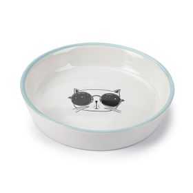 Beeztees 16 cm 300 ml Beyaz Seramik Kedi Mama ve Su Kabı