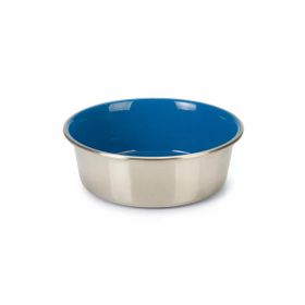 Beeztees 16 cm 940 ml İçi Mavi Paslanmaz Çelik Köpek Mama Su Kabı