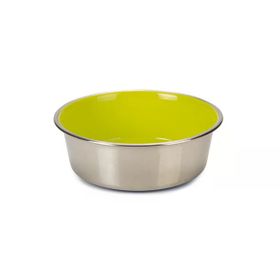 Beeztees 16 cm 940 ml İçi Sarı Paslanmaz Çelik Köpek Mama Su Kabı