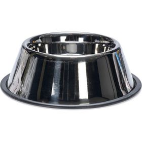 Beeztees 17.5 cm 900 ml Paslanmaz Çelik Kaymaz Uzun Kulaklı Köpek Mama Su Kabı