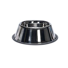 Beeztees 17.5 cm 900 ml Paslanmaz Çelik Kaymaz Uzun Kulaklı Köpek Mama Su Kabı