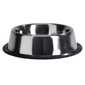 Beeztees 17.5 cm 900 ml Paslanmaz Çelik Kaymaz Uzun Kulaklı Köpek Mama Su Kabı