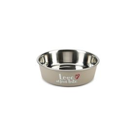 Beeztees 17 cm 750 ml Gri Paslanmaz Çelik Köpek Mama Su Kabı