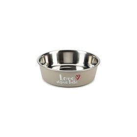 Beeztees 17 cm 750 ml Gri Paslanmaz Çelik Köpek Mama Su Kabı