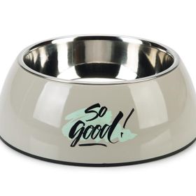 Beeztees 22 cm 700 ml Gri Paslanmaz Çelik Köpek Mama Su Kabı