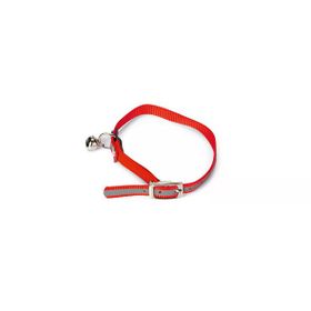 Beeztees 24.5-29.5 cm Fosforlu Kırmızı Kedi Boyun Tasması