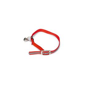 Beeztees 24.5-29.5 cm Fosforlu Kırmızı Kedi Boyun Tasması