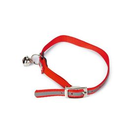 Beeztees 24.5-29.5 cm Fosforlu Kırmızı Kedi Boyun Tasması