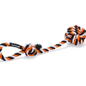 Beeztees 40x7x7 cm 120 gr Diş İpinden Top ve Tutamacı Köpek Oyuncağı
