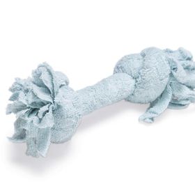 Beeztees Çift Düğümlü Diş İpi 20x6x4.5 cm Mavi Peluş Yavru Köpek Oyuncağı