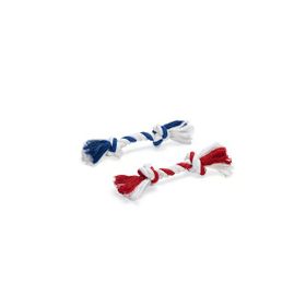 Beeztees Çift Düğümlü Diş İpi Pamuk İplerden 18x2.5x2.5 cm 50 gr Köpek Oyuncağı