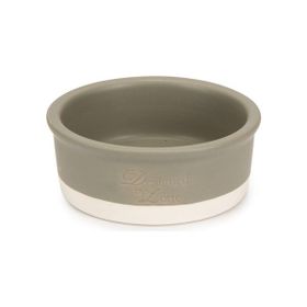 Beeztees DBL 13 cm 160 ml Seramik Mat Gri Köpek Mama Su Kabı