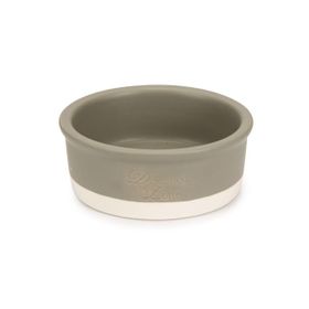 Beeztees DBL 13 cm 160 ml Seramik Mat Gri Köpek Mama Su Kabı