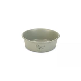 Beeztees DBL 16 cm 940 ml Mat Gri Paslanmaz Çelik Köpek Mama Su Kabı