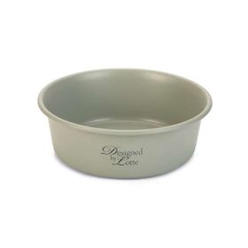Beeztees DBL 16 cm 940 ml Mat Gri Paslanmaz Çelik Köpek Mama Su Kabı