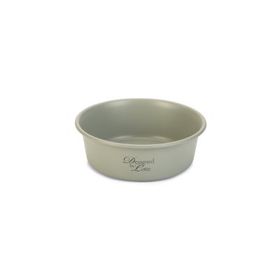 Beeztees DBL 16 cm 940 ml Mat Gri Paslanmaz Çelik Köpek Mama Su Kabı