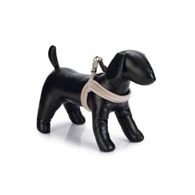 Beeztees DBL 20 mm 46 cm Velur Gri XS Köpek Göğüs Tasması