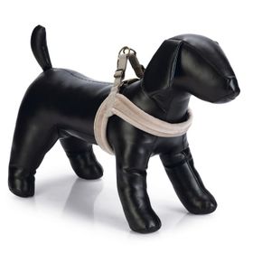Beeztees DBL 20 mm 46 cm Velur Gri XS Köpek Göğüs Tasması