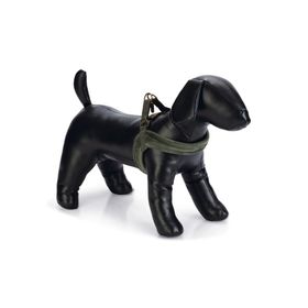 Beeztees DBL 20 mm 46 cm Velur Yeşil XS Köpek Göğüs Tasması