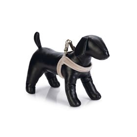 Beeztees DBL 20 mm 52 cm Velur Gri S Köpek Göğüs Tasması