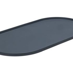 Beeztees DBL Antrasit 55x30x1.7 cm Silikon Kaymaz Mama Su Kabı Servisi