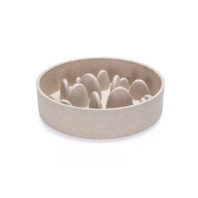 Beeztees Dbl Bej 800 ml Yavaş Besleme Köpek Mama Kabı