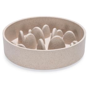 Beeztees Dbl Bej 800 ml Yavaş Besleme Köpek Mama Kabı