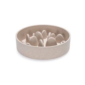 Beeztees Dbl Bej 800 ml Yavaş Besleme Köpek Mama Kabı