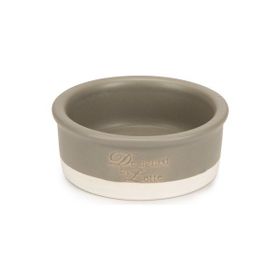 Beeztees DBL Mat Gri 12 cm 300 ml Seramik Kedi Mama Su Kabı