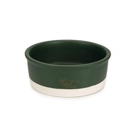 Beeztees DBL Mat Yeşil 20 cm 700 ml Seramik Köpek Mama Su Kabı