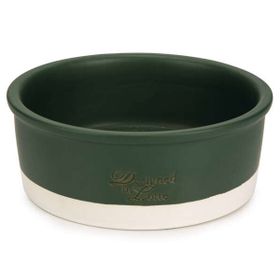 Beeztees DBL Mat Yeşil 20 cm 700 ml Seramik Köpek Mama Su Kabı